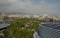 View of Barcelona from the observation deck of the Arena shopping center. Spain Royalty Free Stock Photo