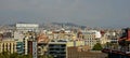 View of Barcelona from the observation deck of the Arena shopping center. Spain Royalty Free Stock Photo