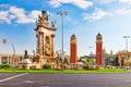 View in Barcelona on Placa De Espanya.