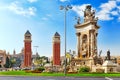 View in Barcelona on Placa De Espanya.