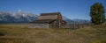 Morman Row Barn in Wyoming Royalty Free Stock Photo