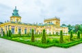 View Of The Baroque Palace In Wilanow, Warsaw, Poland...IMAGE