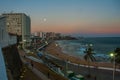 View of Barra beach and famous Farol da Barra in Salvador, Bahia, Brazil Royalty Free Stock Photo