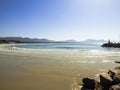 A view of Barra da Lagoa beach in Florianopolis, Brazil