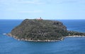 View of Barrenjoey Lighthouse on the top of Barrenjoey Head Royalty Free Stock Photo
