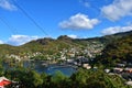 View of the Layou Community, St. Vincent Royalty Free Stock Photo