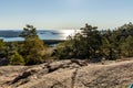 View from the base of the SlÃÂ¥ttdalsskrevan canyon looking towards the coast in the national park Skuleskogen in Sweden