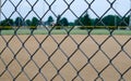 Baseball Field Fence Royalty Free Stock Photo