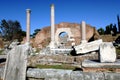 View of the Basilica Aemilia in the Roman Forum in Rome The Basilica Aemilia  was a civil basilica in the Roman Forum, in Rome, It Royalty Free Stock Photo