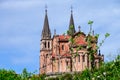 View on Basilica de Santa Maria la Real de Covadonga, Asturias, North of Spain Royalty Free Stock Photo