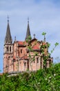 View on Basilica de Santa Maria la Real de Covadonga, Asturias, North of Spain Royalty Free Stock Photo