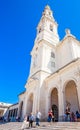 View of Basilica of Lady of Rosary Bell Tower Fatima Portugal