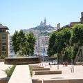 View of Basilica Notre-Dame de la Garde Royalty Free Stock Photo