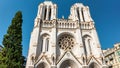 View of Basilica of Notre-Dame in Nice, France Royalty Free Stock Photo