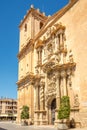 View at the Basilica of Santa Maria in the streets of Elche in Spain Royalty Free Stock Photo
