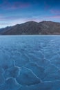 View of the Basins salt flats, Badwater Basin, Death Valley, Inyo County, California, United States. Salt Badwater Formations in D