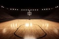 View of basketball court AI generated