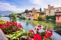 View of Bassano del Grappa, Veneto region, Italy. Popular travel destination Royalty Free Stock Photo