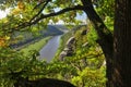 View from the Bastei on the river Elbe