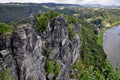 View from the Bastei on the river Elbe