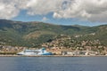 View of Bastia port on Corsica island, France