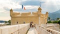 View of the Bastion Museum in Menton, France