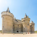 View at the Bastions of Suscinio castle in France