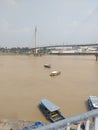 view of the Batang Hari River during the day Royalty Free Stock Photo