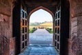 View on the Bathtub of Jahangir from the palace, Agra Fort, India Royalty Free Stock Photo