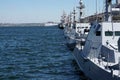 View of a battleships and sea