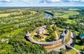 View of Baturyn Fortress with the Seym River in Ukraine Royalty Free Stock Photo