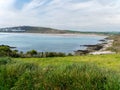 View of the Bay of the Celtic Sea on the southern coast of Ireland. Picturesque seaside landscape Royalty Free Stock Photo