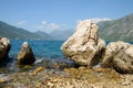 View of Bay of Kotor on a sunny day Royalty Free Stock Photo