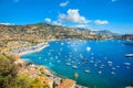 Luxury resort town Villefranche-sur-Mer. Cote d`Azur, French riviera, France Royalty Free Stock Photo