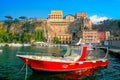 Port Marina Grande in Sorrento town. Amalfi coast, Campania, Italy Royalty Free Stock Photo