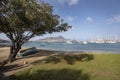 View of the bay of Mindelo, Cape Verde Royalty Free Stock Photo