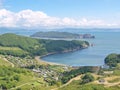 View of the bay Nakhodka and island Lisiy