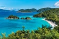 View of a bay on St. Johns lsland