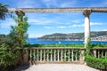 The view of the bay of villefranche-sur-mer Royalty Free Stock Photo