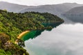 View of bays in Queen Charlotte Road, New Zealand Royalty Free Stock Photo