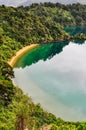 View of bays in Queen Charlotte Road, New Zealand Royalty Free Stock Photo