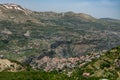 View of Bcharre (Bsharri) in Lebanon. Royalty Free Stock Photo