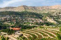 View of Bcharre (Bsharri) in Lebanon. Royalty Free Stock Photo