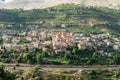 View of Bcharre (Bsharri) in Lebanon. Royalty Free Stock Photo