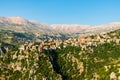 View of Bcharre (Bsharri) in Lebanon. Royalty Free Stock Photo