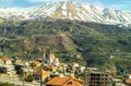 The beautiful mountain town of Bcharre in Lebanon Royalty Free Stock Photo
