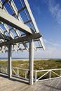 View of Beach from Arbor Deck Royalty Free Stock Photo