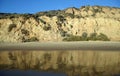 View of beach bluffs in Crystal Cove State Park, Southern California.