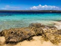 A view from the beach on Bonaire in the Caribbean