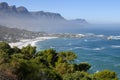 View at the beach of Clifton near Cape Town in South Africa Royalty Free Stock Photo